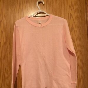 Pink Waffle Shirt Women's US Large